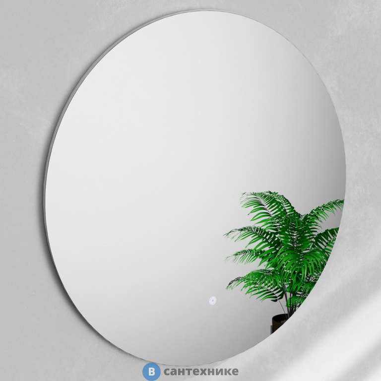 Зеркало Black&White U907.1000MR круглое / LED, с кнопкой вкл. (1000x30)