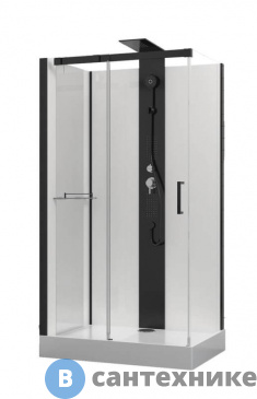 картинка Душевая кабина Black&White G8708 (800х1100х2170)