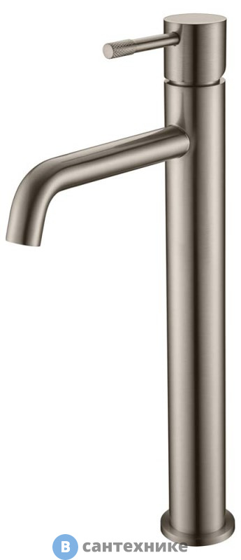 Смеситель Boheme 462-NB для умывальника высокий, Uno. Nikel Brush