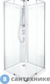 Передние стенки и дверь IDO 558.209.00.1 SHOWERAMA 10-5 /90х90/ (профиль белый, прозрачное стекло)