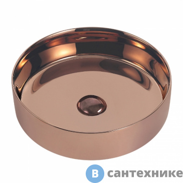 картинка Раковина ABBER Bequem AC2109RG розовое золото накладная