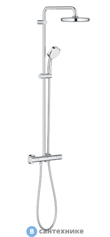 Душевая стойка Grohe 27922001 Tempesta Cosmopolitan 210 с термостатом для душа