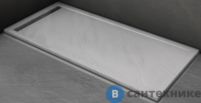 картинка Душевой поддон WELTWASSER WW TRS 10080 STONE-WT Белый 1000х800х30 мм