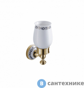 картинка Стакан Zeegres CLASS 27102302 для зубных щеток, золото