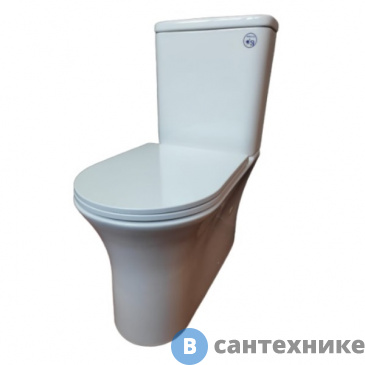 картинка Унитаз-компакт Bolu Vitoria BL-34A2156 безободковый с ультратонким сиденьем с микролифтом