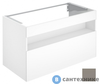 картинка Тумба под раковину Keuco STAGELINE 1 ящик, без подсветки, 1000x625x490 мм, к/ф: инокс (32872290000)