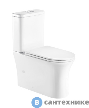 картинка Унитаз с бачком WELTWASSER TELBACH 001 GL-WT белый глянец