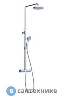 картинка Душевая стойка Ravak TE 091.00/150 с термостатическим смесителем и ручным душем (X070058)
