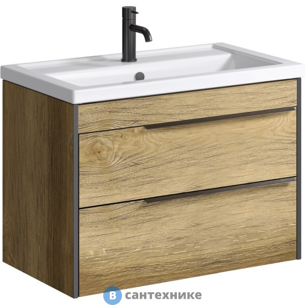 Тумба под раковину Aqwella FARGO 81 FRG0108DB (дуб балтийский)
