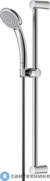 картинка Душевой гарнитур Vidima BA207AA FRESH S лейка, штанга, держатель д/лейки (хром)