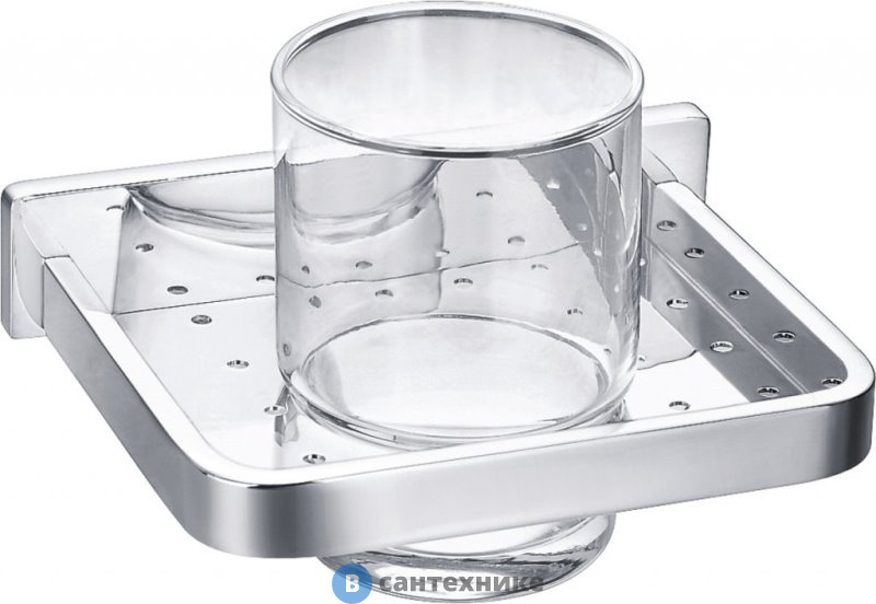 Держатель Cezares CZR-F-8920 стакана настенный, одинарный, хром