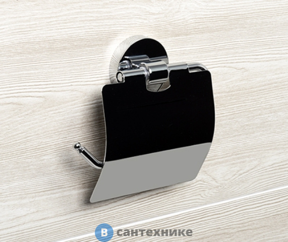 Держатель туалетной бумаги WasserKRAFT Rhein K-6225 с крышкой металл, хромоникелевое покрытие
