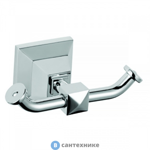 Крючок AZARIO ALTRE двойной, хром (AZ-96005A)