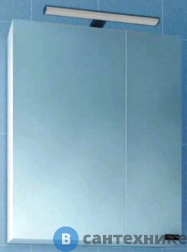 картинка Зеркальный шкаф СанТа Стандарт 60 свет (113005)