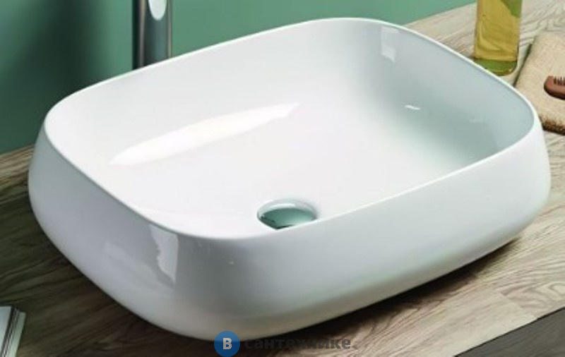 Раковина Art & MAX накладная AM-78102, белый, 560х420х145