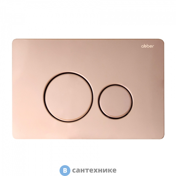Кнопка смыва ABBER AC0121RG золото розовое