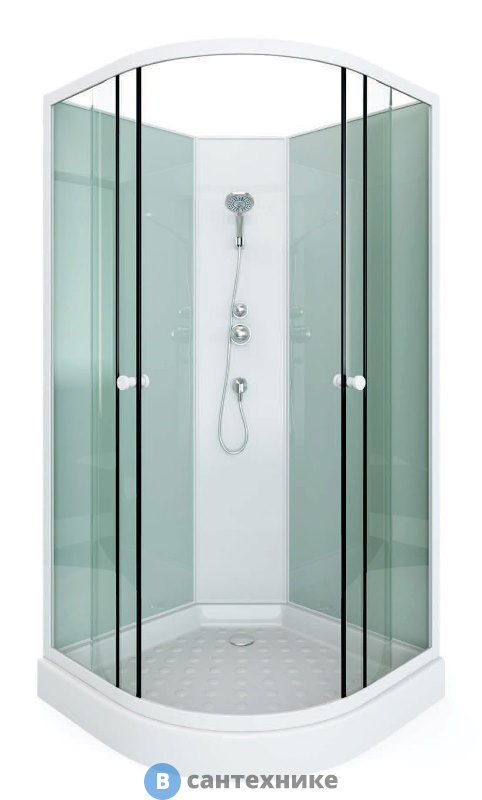 Душевая кабина Arcus S-03 (100x100) матовое стекло, низкий поддон