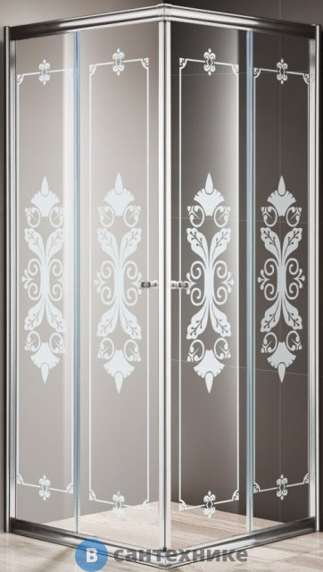 Душевой уголок Cezares GIUBILEO-A-2-80-SCORREVOLE-CP-Cr (800x800x1950) без поддона