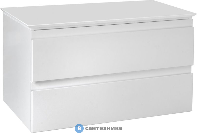 Тумба под раковину Jacob Delafon EB2083-J51 со столешницей и с подсветкой, 80 см, матовый белый