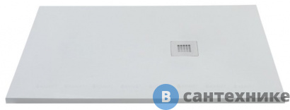 картинка Душевой поддон Aquanet Pleasure 004G 1400х900х30мм, крышка из нерж, без сифона, серый камень (258879)