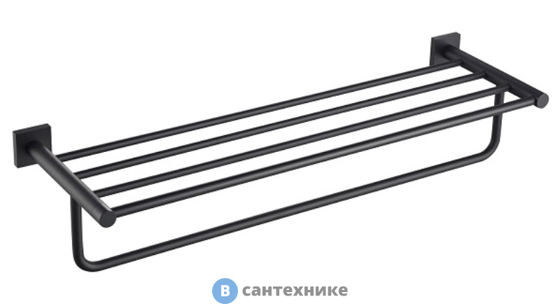 Полка Timo Selene Black 12058/03 для полотенец
