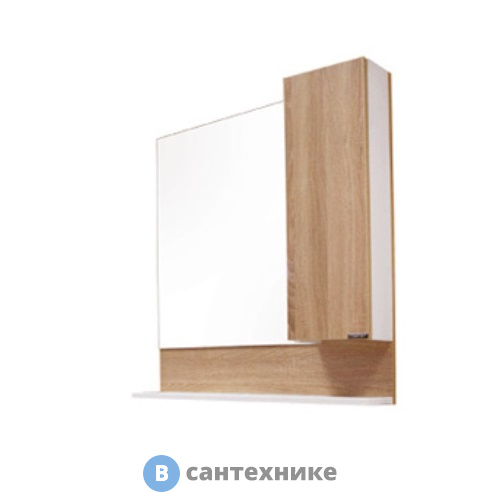 Зеркало-шкаф Comforty Рига-80 дуб сонома