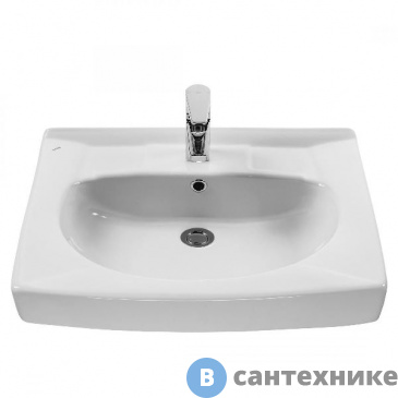 картинка Умывальник Santek Пилот 60/60 (сифон+кронштейн) с/о (1WH301971)