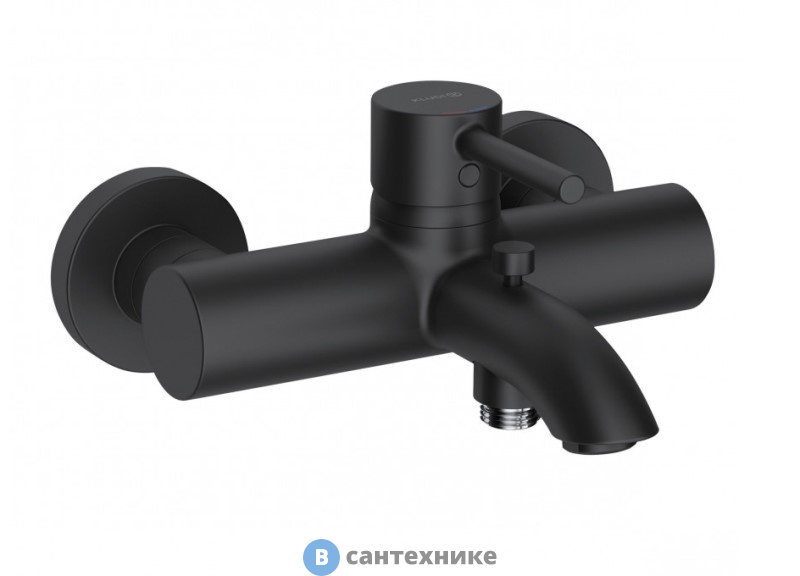 Смеситель Kludi BOZZ 386913976 для ванны/душ, черный мат.