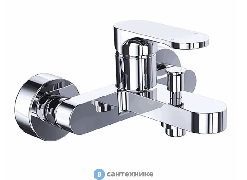 Смеситель AZARIO VIANO AZ-15830501 для ванны с коротким изливом, хром