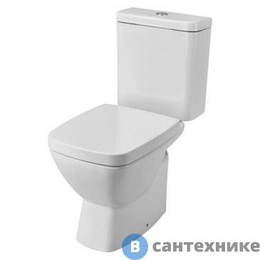 картинка Унитаз-компакт Santek Нео 1.WH30.2.187 гор.выпуск, белый  2-реж.,(дюропласт)
