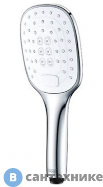 картинка Лейка для душа WasserKRAFT A062 3-функциональная хромоникелевое покрытие, ABS-пластик