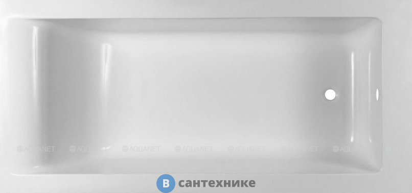 Ванна из искусственного мрамора Aquanet Bright Stone 160х70