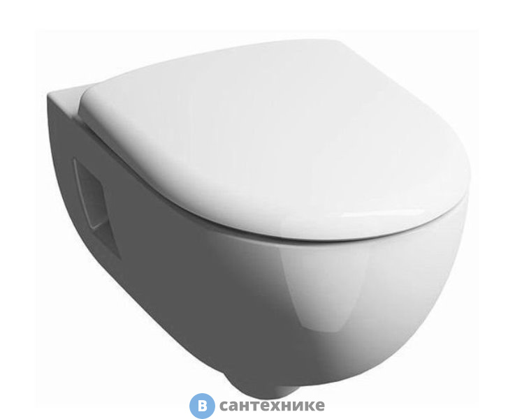 Унитаз подвесной Geberit 203070000 RENOVA N1 PREMIUM, безободковый /35х53/ (белый)