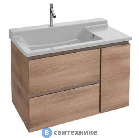 Тумба под раковину Jacob Delafon SOPRANO EB1334-N08-E10 квебекский дуб (96х53,5х63,4)