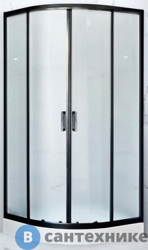 картинка Душевой уголок Royal Bath RB 90HK-C-BL 900x900x2000 (матовое) (RB90HK-C-BL)