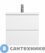Тумба под раковину AM.PM GEM M90FHX06022WG подвесная, 60 см, 2 ящика push-to-open, белый, глянец