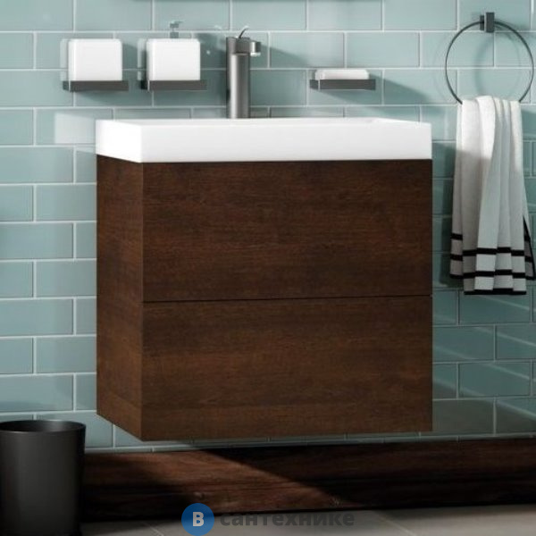 Тумба под раковину Art & MAX AM-Verona-Push-700-2C-SO-RB подвесная с двумя выкатными ящиками, 700x450x550