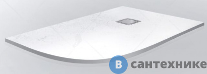 картинка Душевой поддон RGW ST/AR-0128W белый/асимметричный 80*120*2,5 (16154128-01R), без сифона