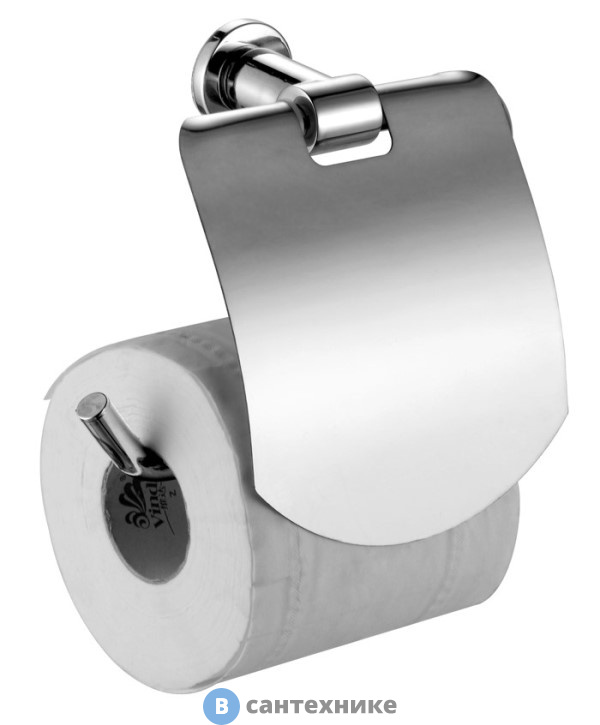 Бумагодержатель AZARIO FORNY с крышкой, хром (AZ-88310)