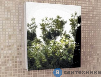 картинка Зеркало-шкаф Comforty Диана-60 белый глянец