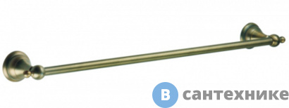 картинка Полотенцедержатель AZARIO ELVIA трубчатый одинарный 60 см, бронза (AZ-91101Q)