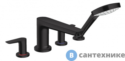 картинка Смеситель Hansgrohe Talis E 71748670 на борт ванны