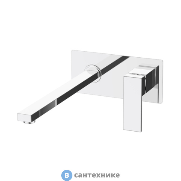 Смеситель Orange Lutz M04-722cr однозахватный для раковины скрытого монтажа с внутренней частью