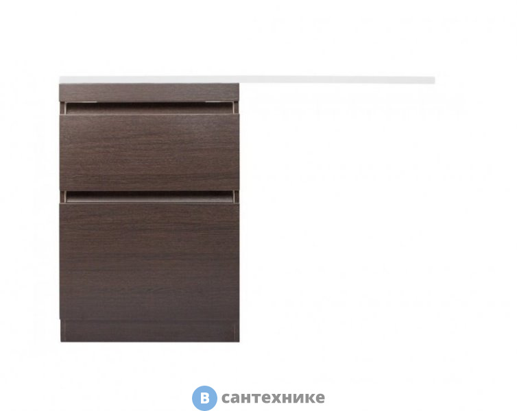 Тумба под раковину Style line Даллас 120, Люкс венге, напольная PLUS (2000949095752)