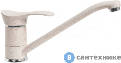 картинка Смеситель АкваГранитЭкс С-1040 беж. (328) для кухни