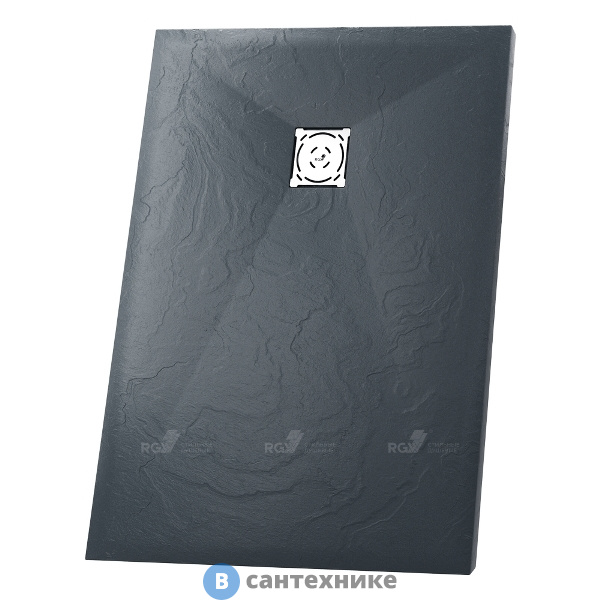 Душевой поддон RGW ST-G 80*160*2,5 прямоугольный (16152816-02), без сифона