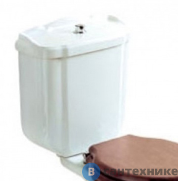 картинка Бачок GLOBO Paestum для моноблока PA003/PA004, 36*17*н47см, без механизма слива, подвод справа снизу, цвет: белый (PA012.BI)