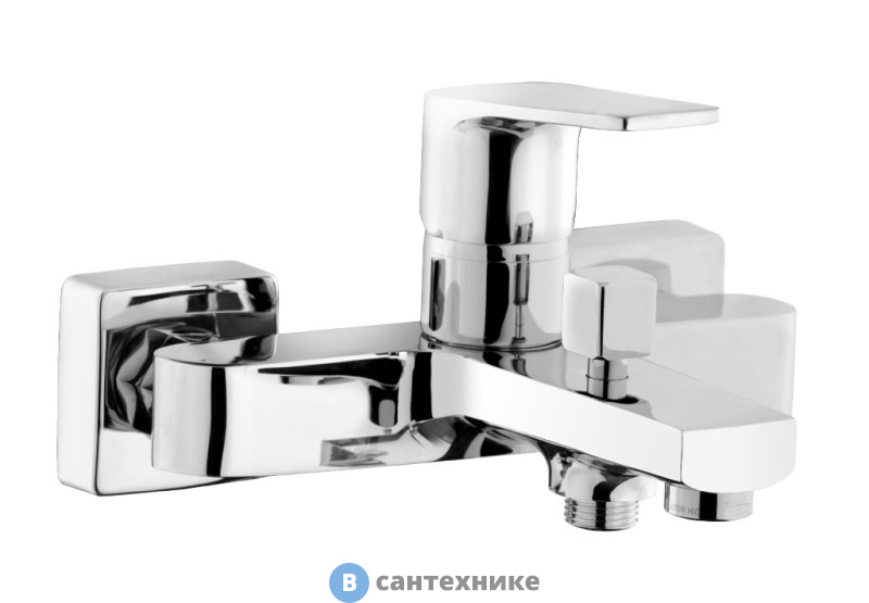 Смеситель AZARIO TREYA AZ-15680501 для ванны с коротким изливом, хром