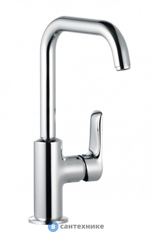 Смеситель Kludi 340240575 PURE&SOLID однорычажный на умывальник, управление сбоку, без донн.клапана