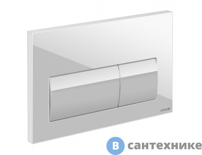 картинка Кнопка смыва Cersanit PRESTO, пластик белый (P-BU-PRE/Wh)